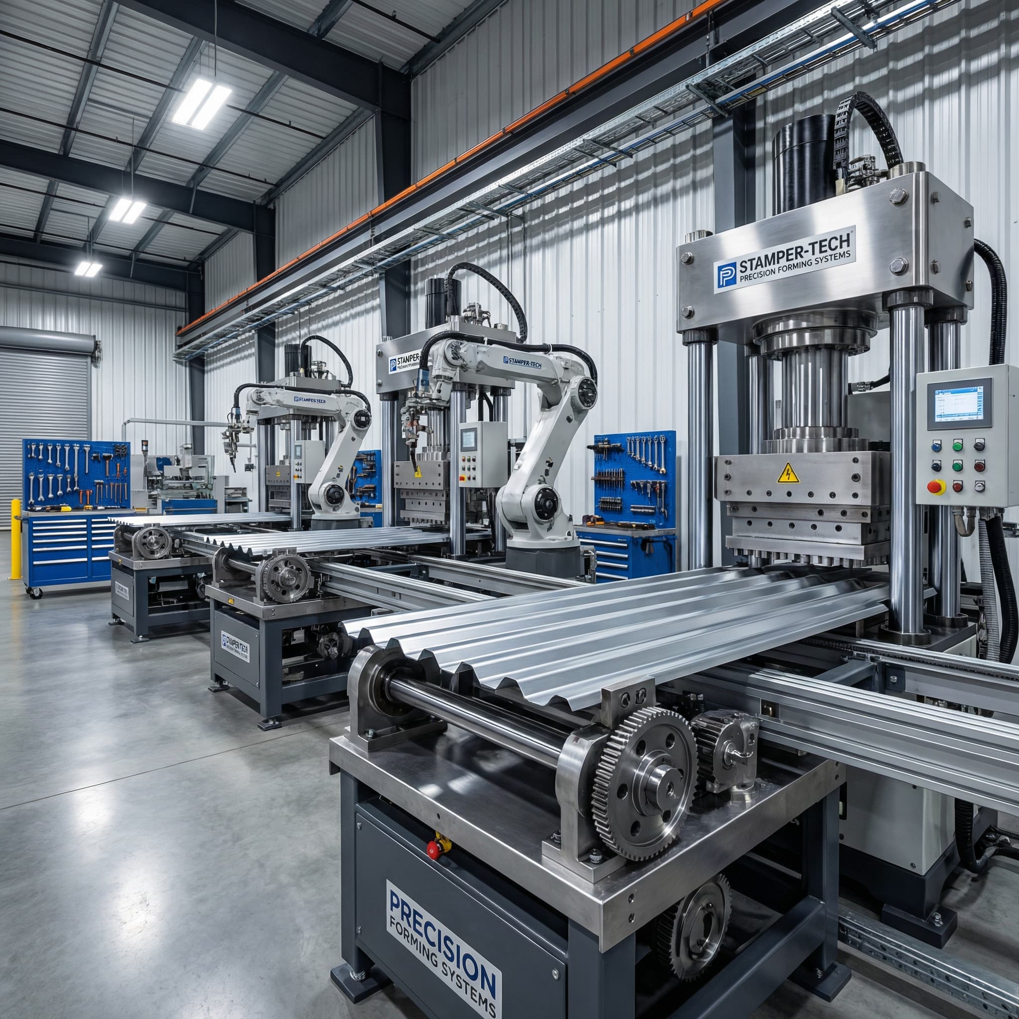 Dalga duvar üretim hattı